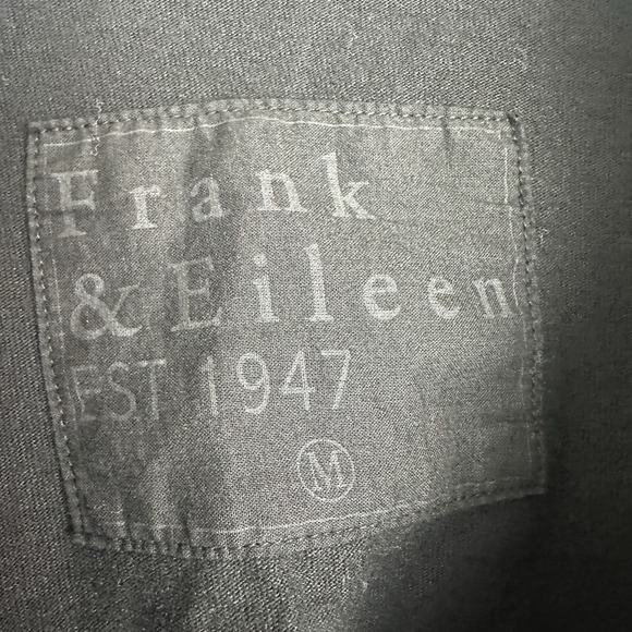 Frank & Eileen Patrick Black Heritage Jersey Popover Henley Med NEW - Picture 2 of 7